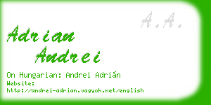 adrian andrei business card